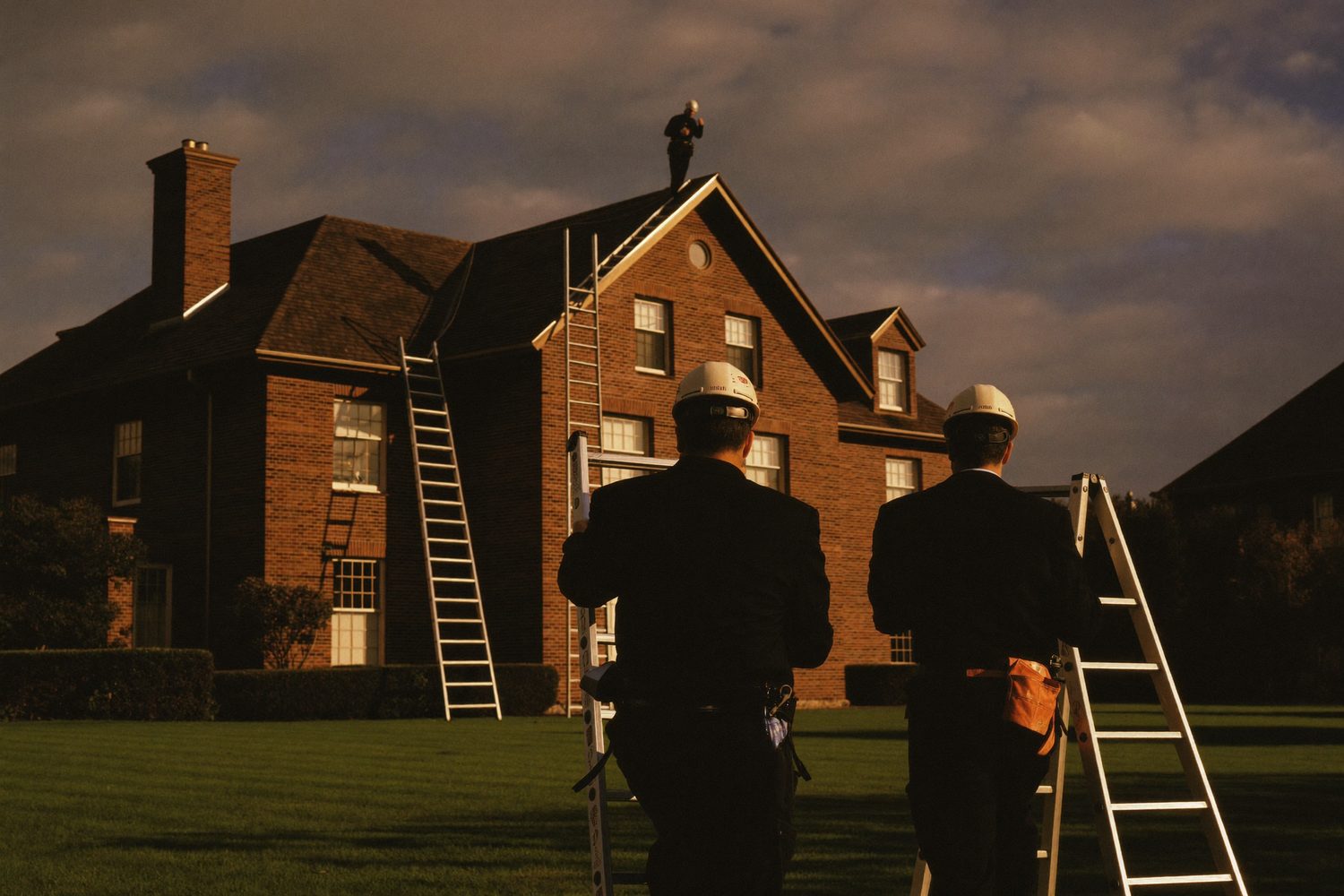 An Arthur's Roofing crew installing a shingle system with manufacturer-certified precision