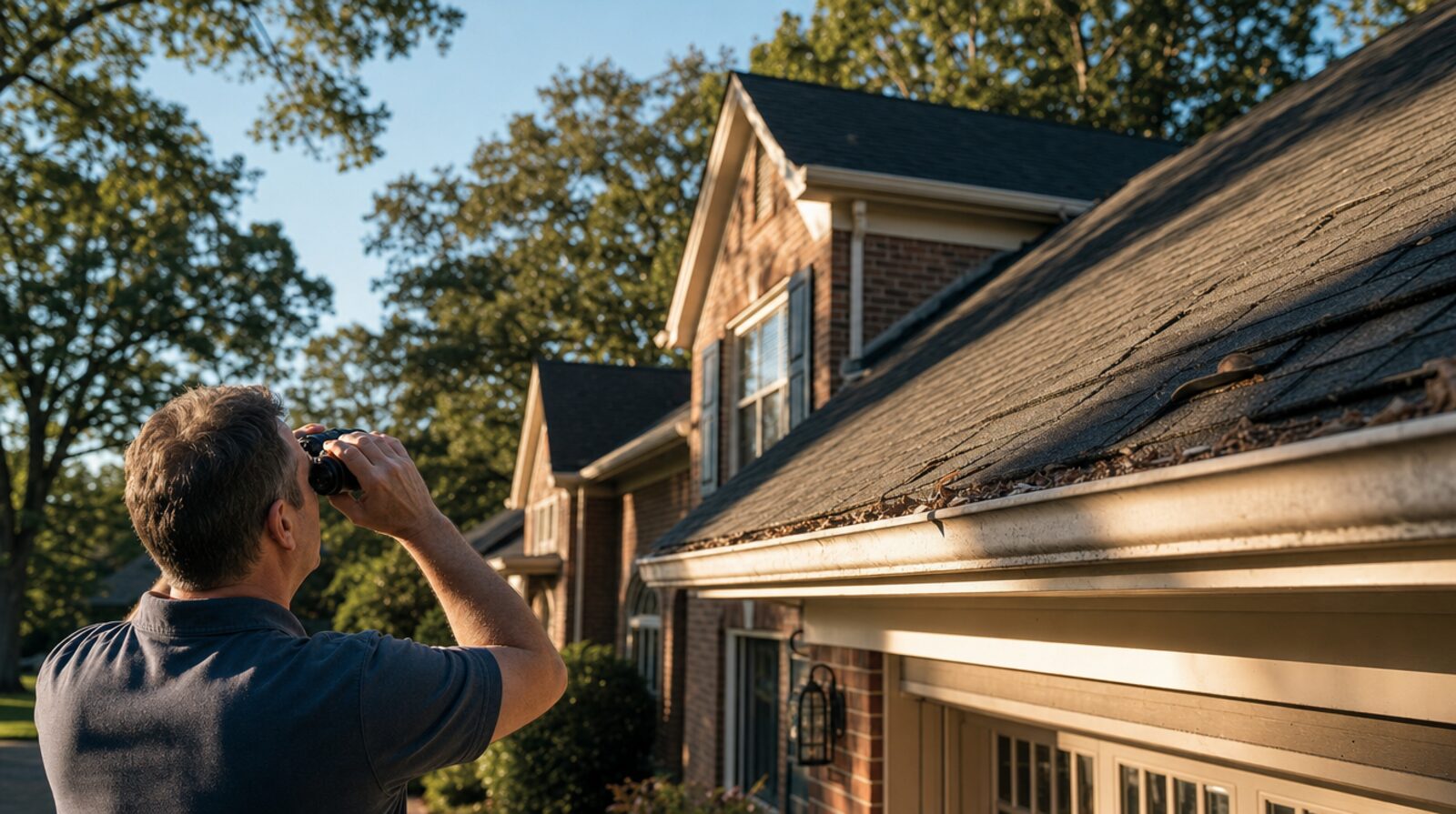 How to Spot Roof Damage From the Ground (No Ladder Required)