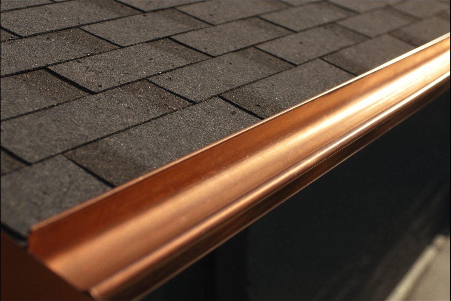 Close detail of precision shingle craftsmanship on an Arthur's Roofing installation